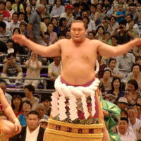 横綱白鵬土俵入り